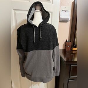 American Rag Men's Black and Gray Hoodie